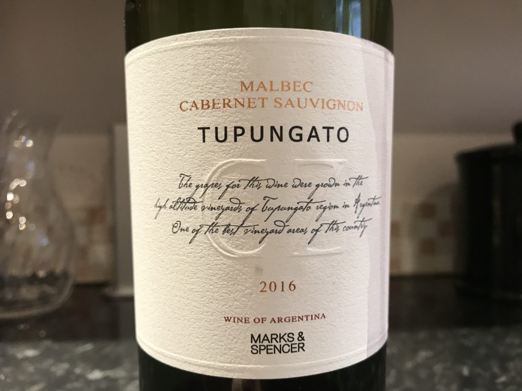 Tupungato Malbec Cabernet Sauvignon 2016 The Wine Demystifier